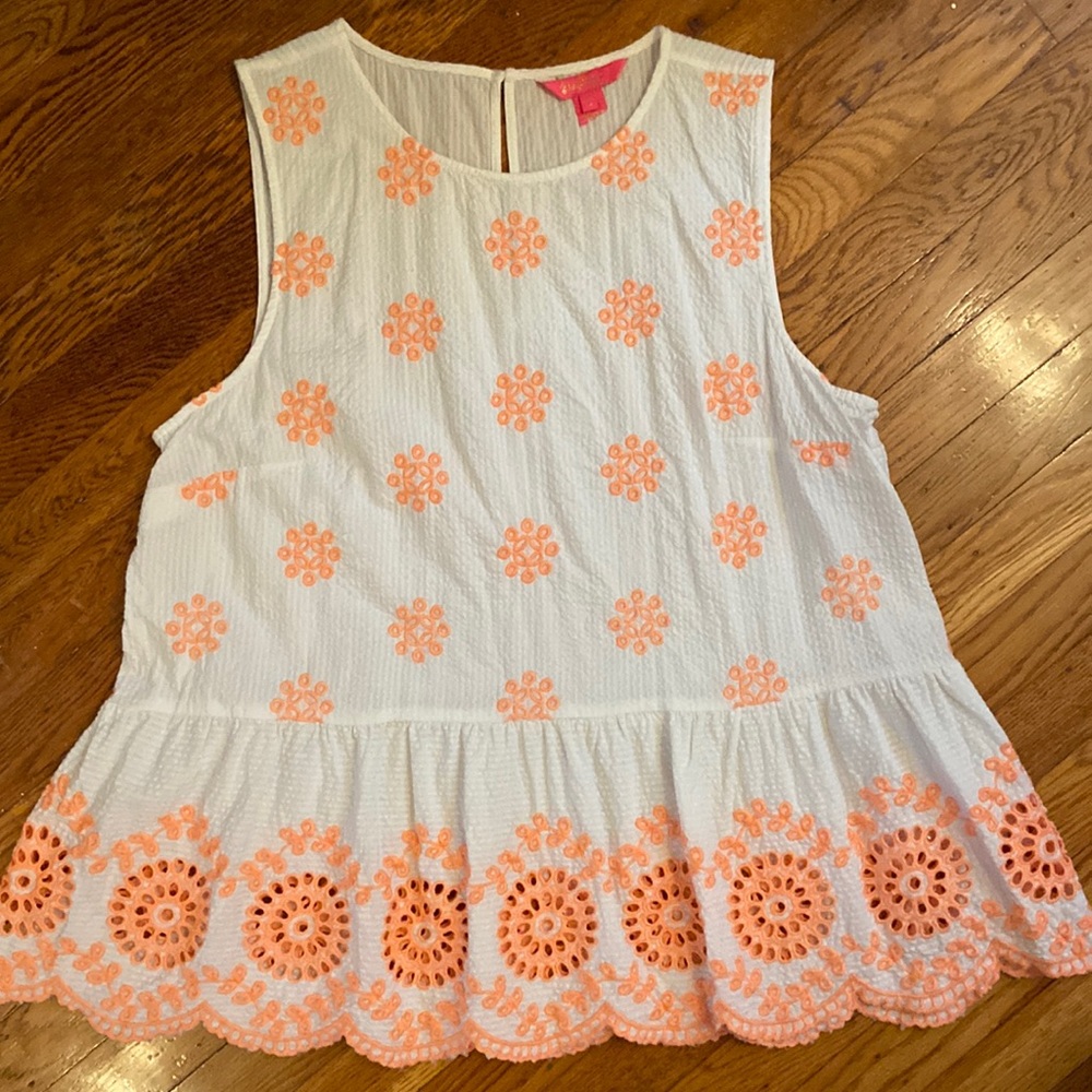 NWOT Lilly Pulitzer Peplum Top
